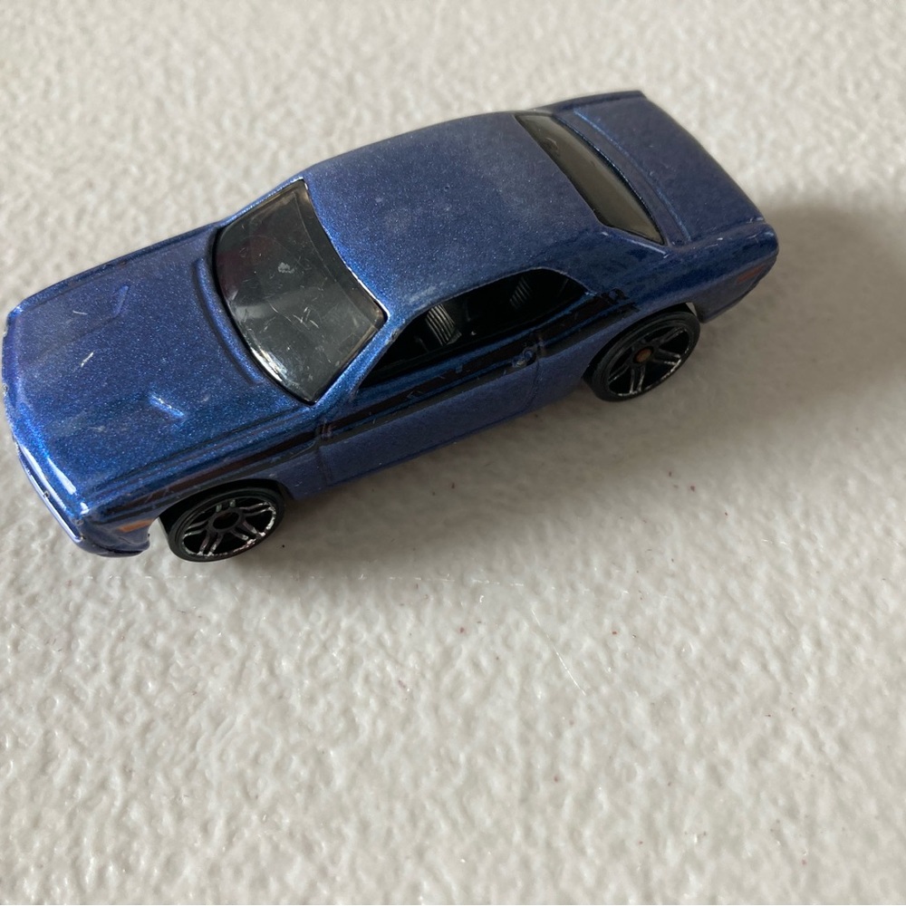 Hot Wheels Blue Toy Car Dodge Challenger Concept Mattel